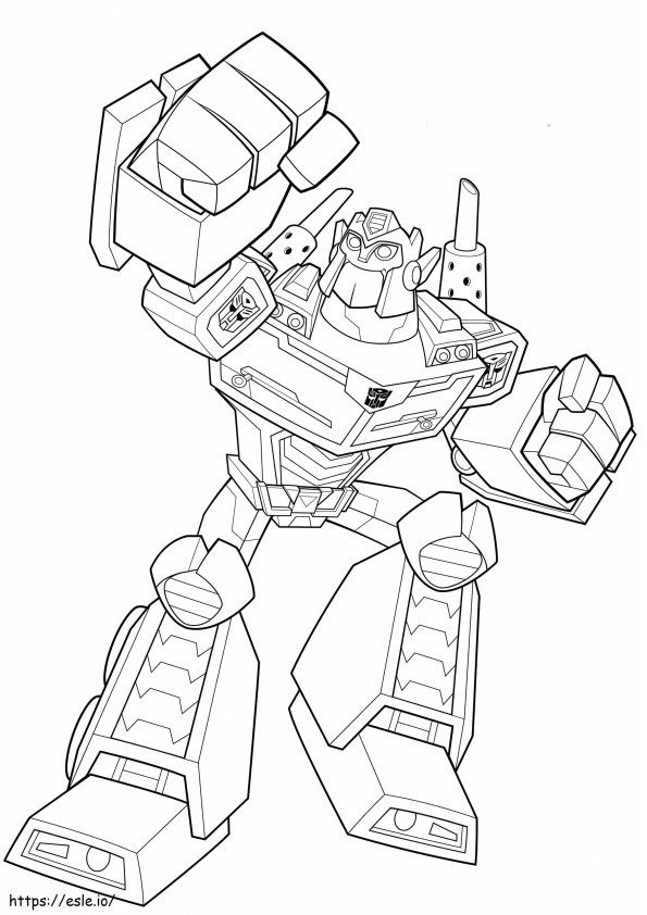 Bots From Rescue Optimus Prime coloring page
