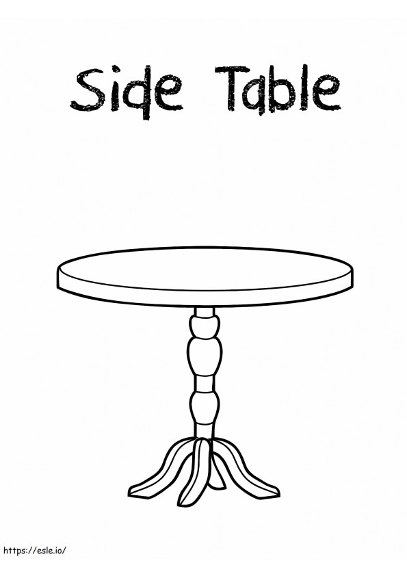 Side Table coloring page