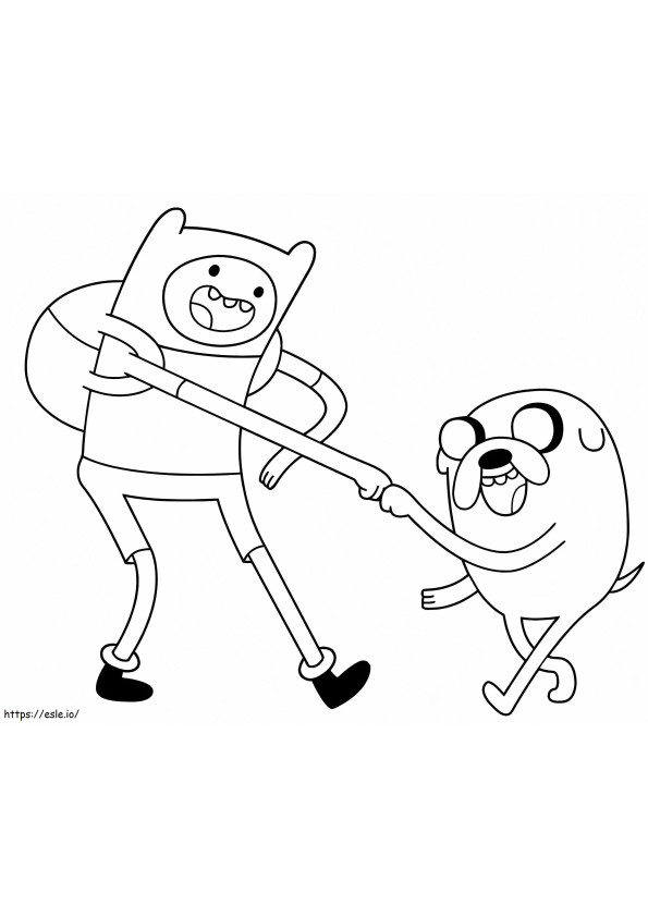 Finn And Jack coloring page