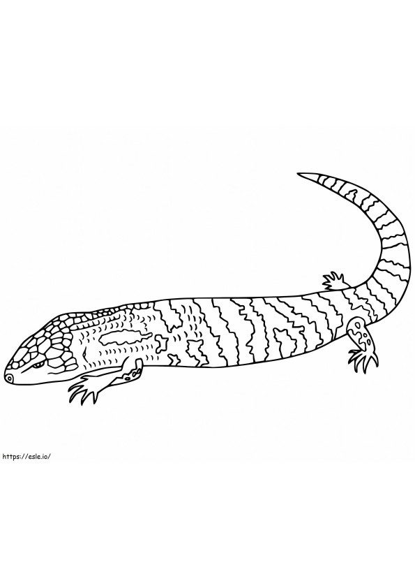Skink 1 coloring page