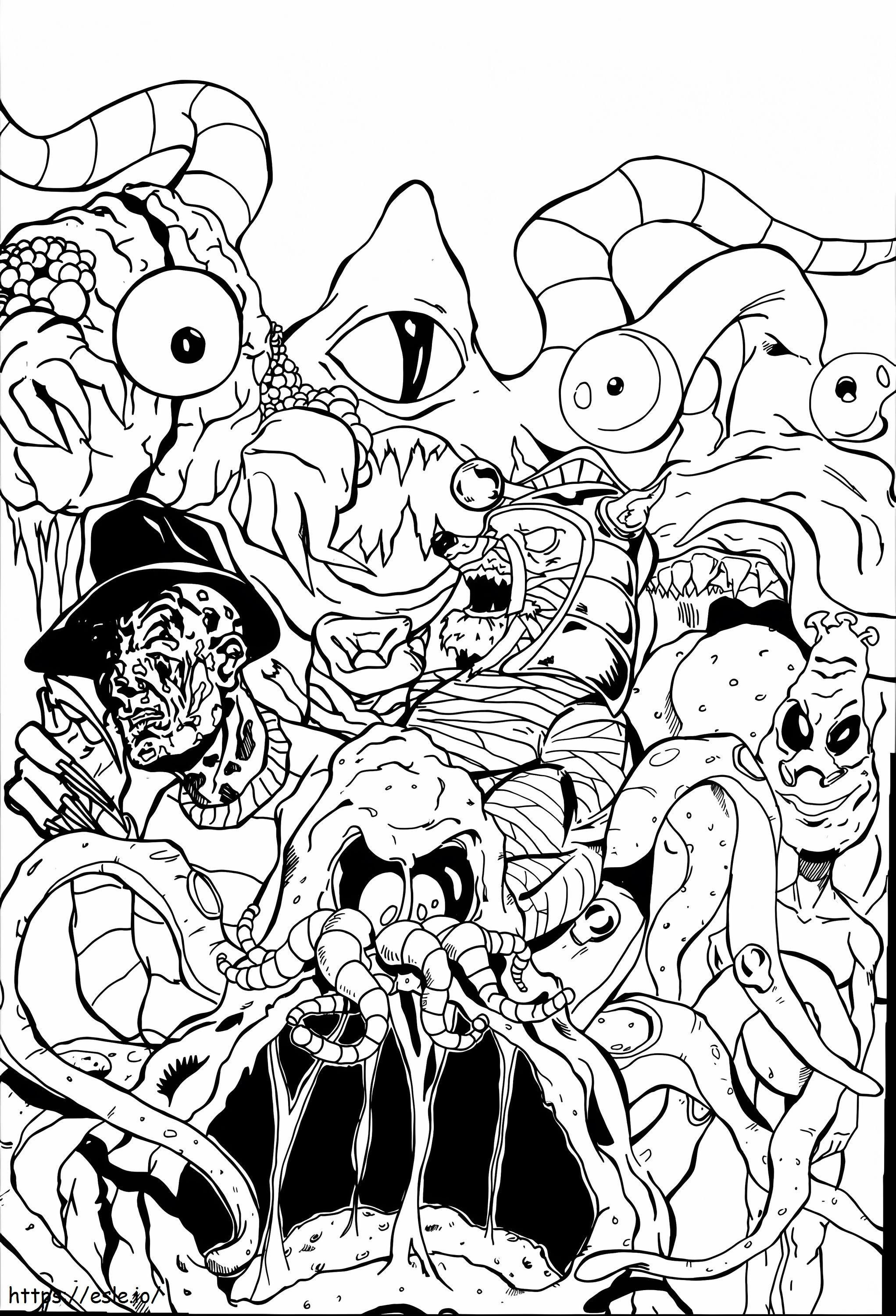 All Ghostbusters Ghost coloring page