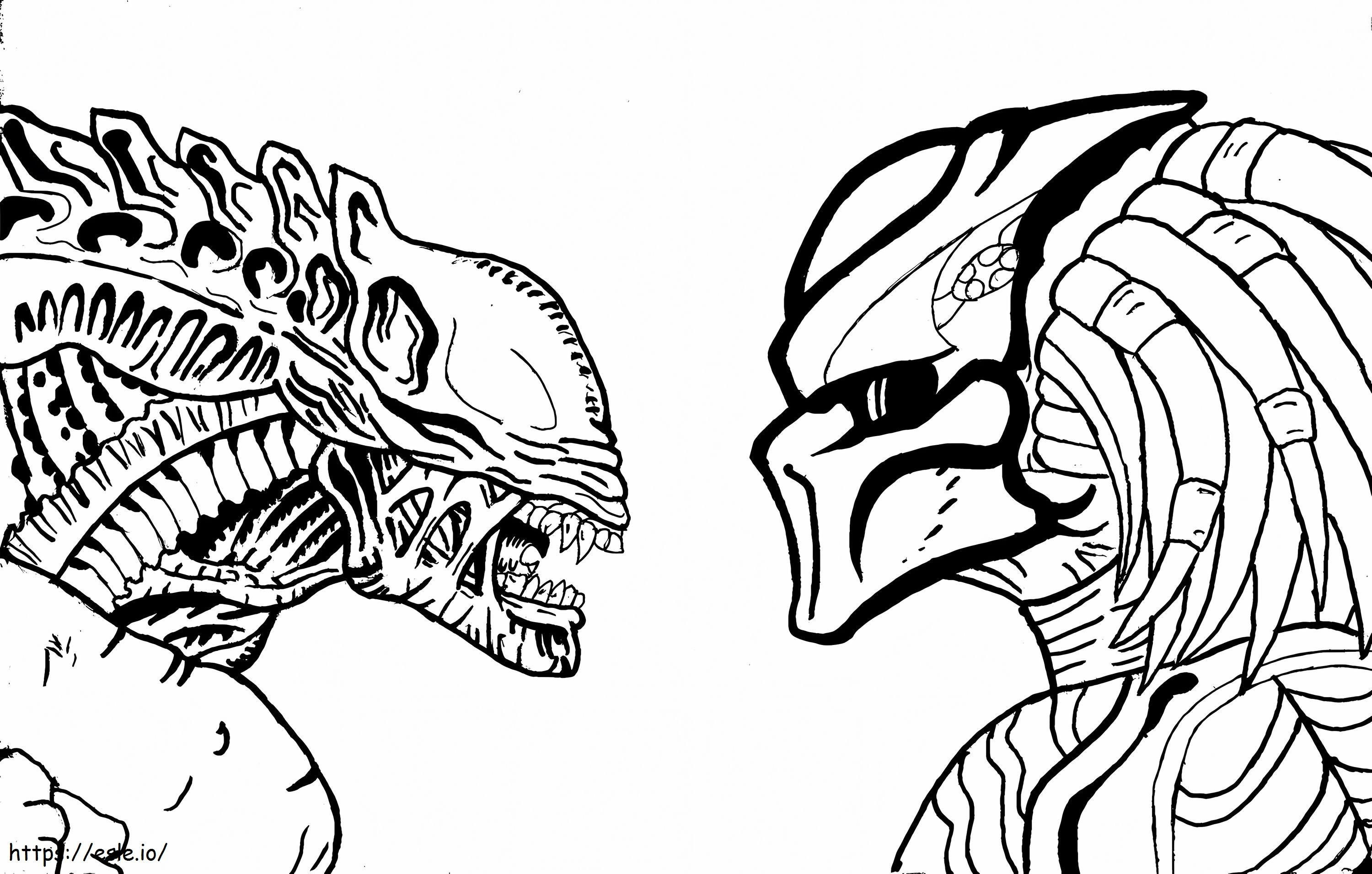 Coloriage  Est Alien Vs Predator Par Dragokaiju2000 D9Uxxko à imprimer dessin