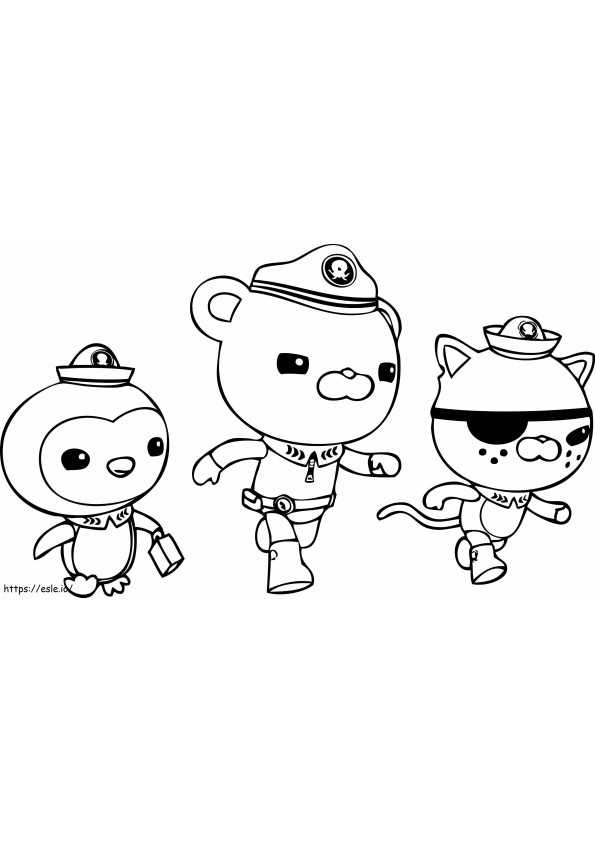 Captain Barnacles Kwazii And Octonauts Weight coloring page