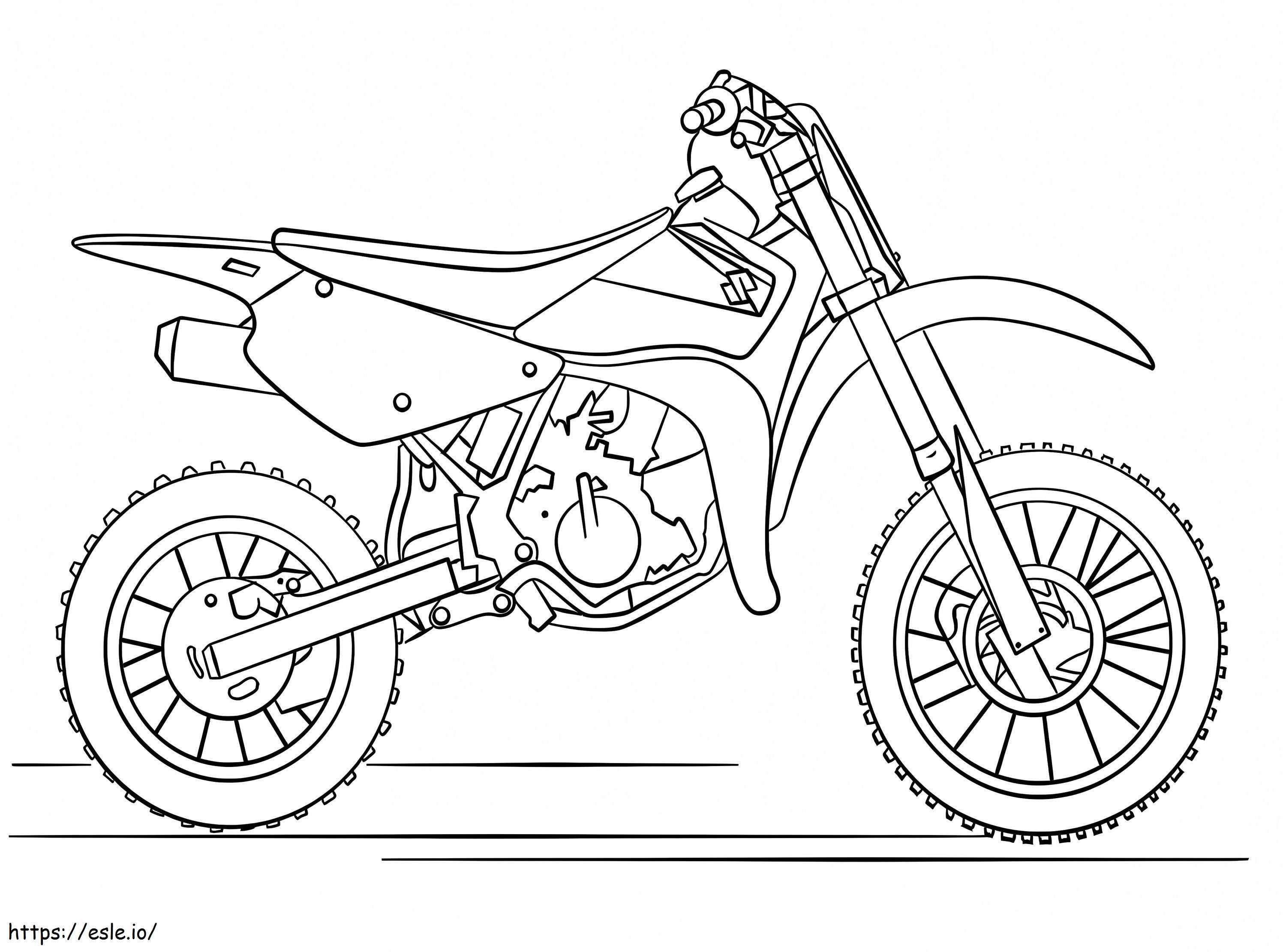 Coloriage Suzuki Dirt Bike 1 à imprimer dessin