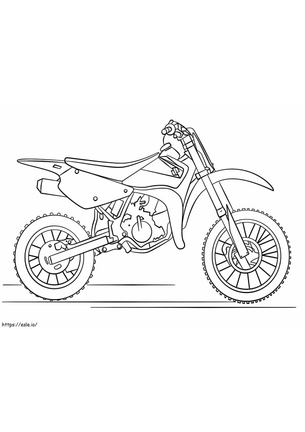 Suzuki Dirt Bike 1 coloring page