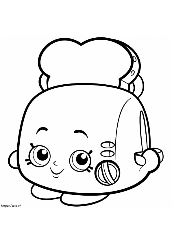 Toasty Pop Shopkins coloring page