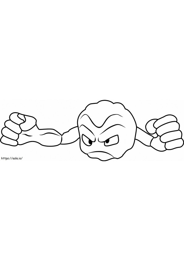 Geodude 4 coloring page