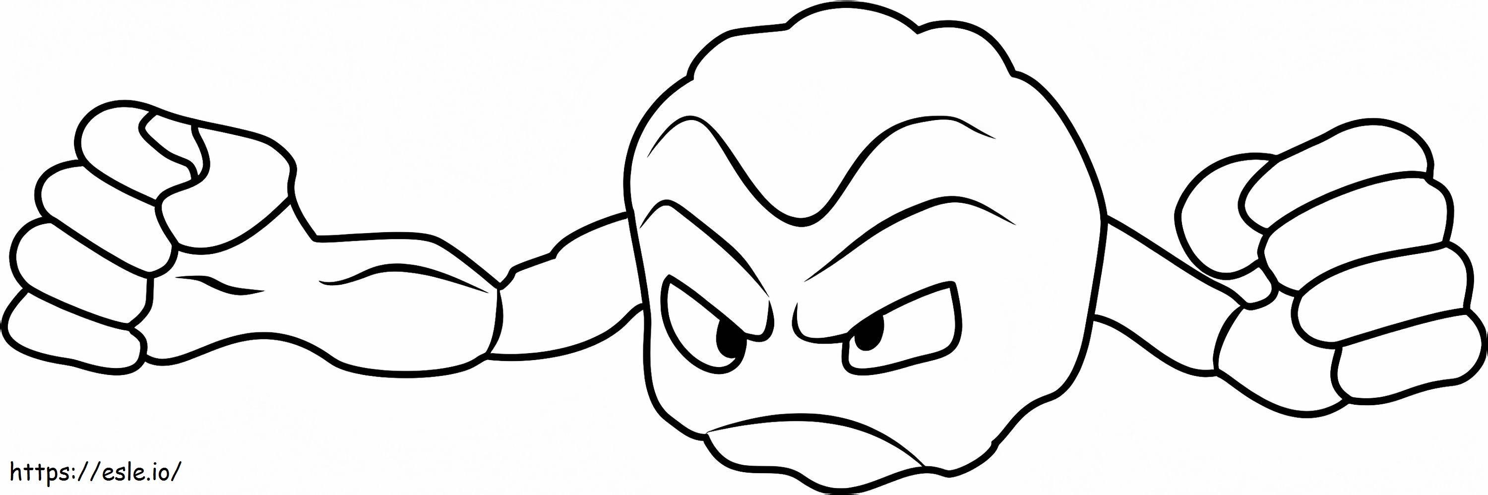Geodude 4 da colorare