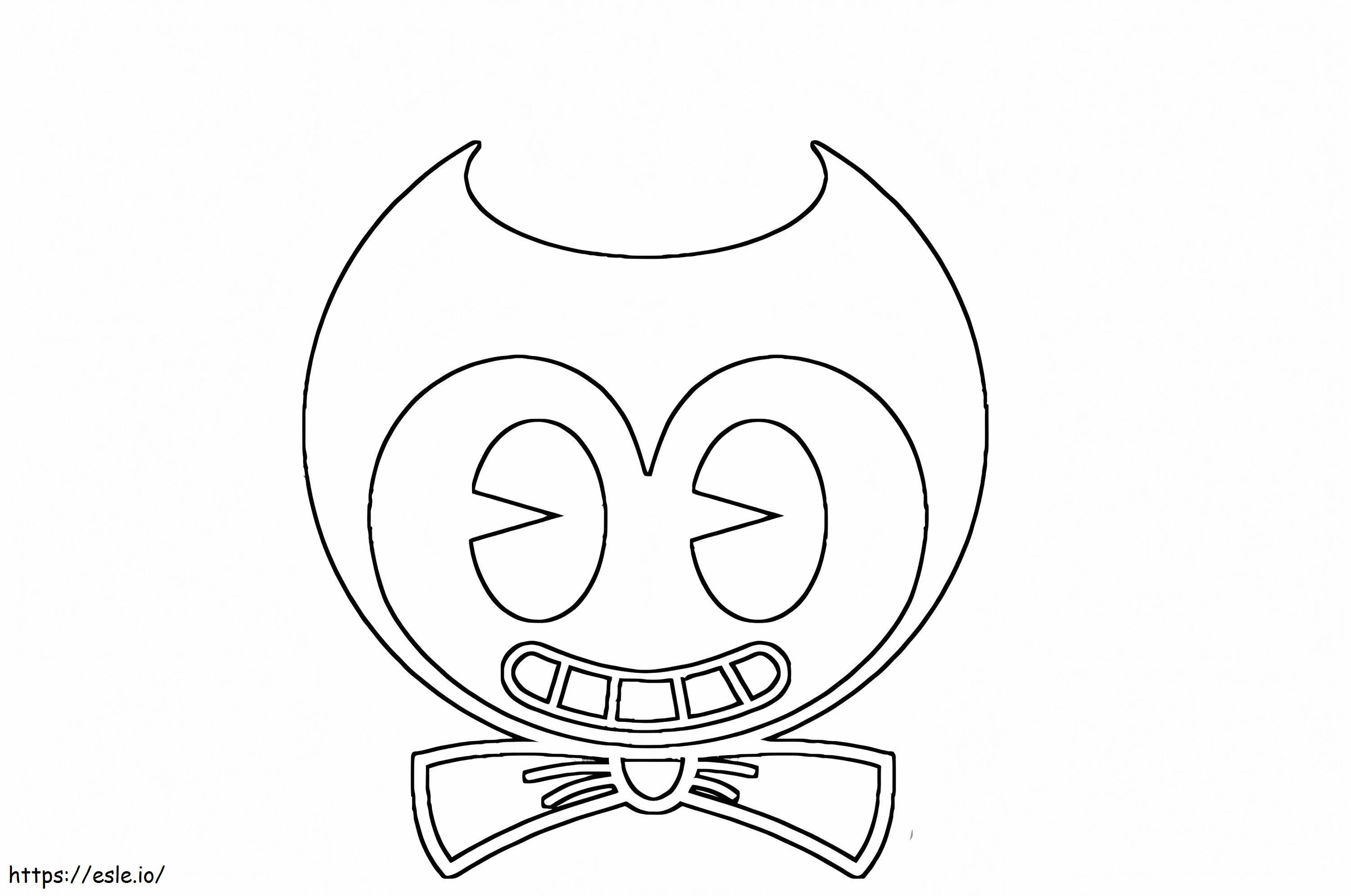 Bendy Face coloring page