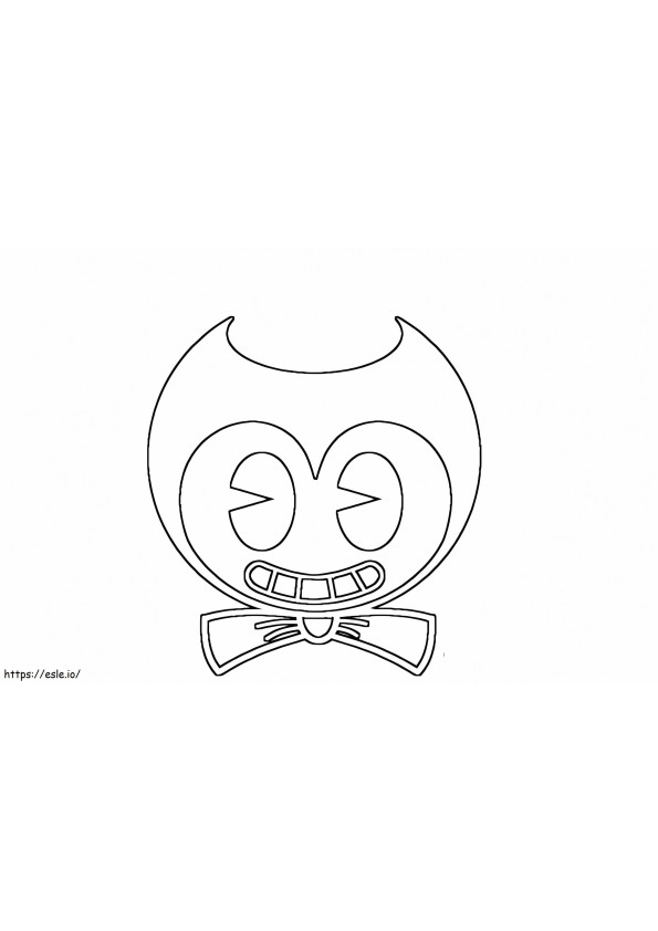 Bendy Face coloring page