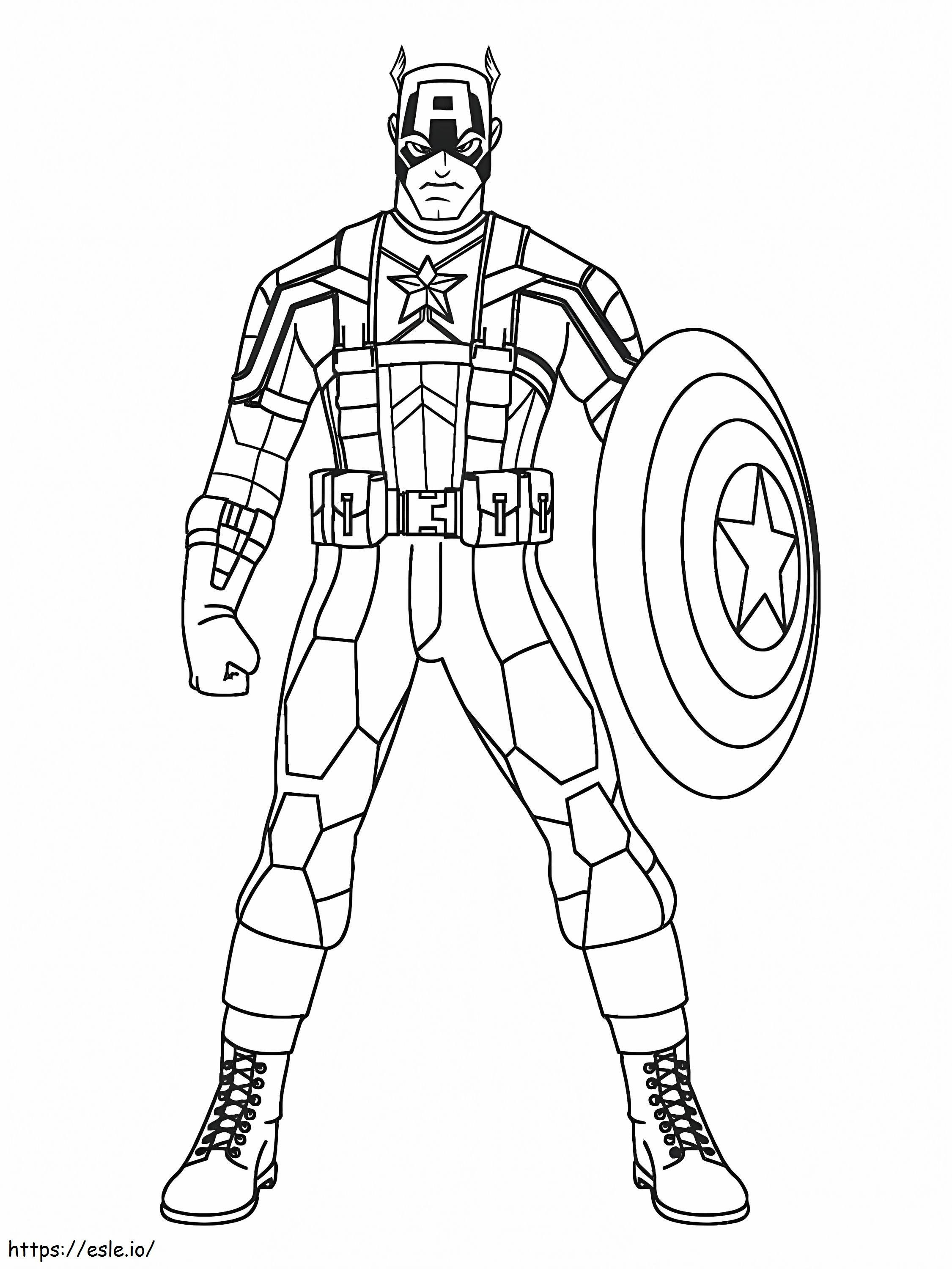 Captain America Amazing coloring page