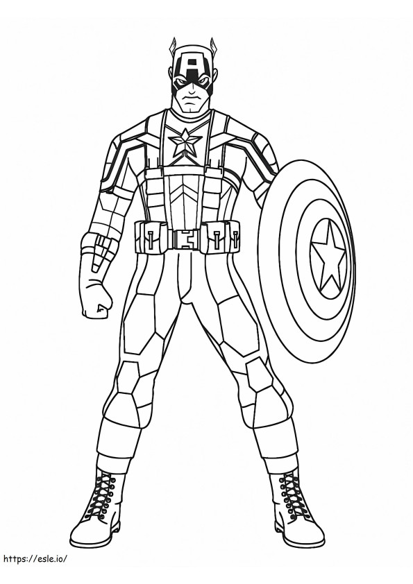 Captain America Amazing coloring page
