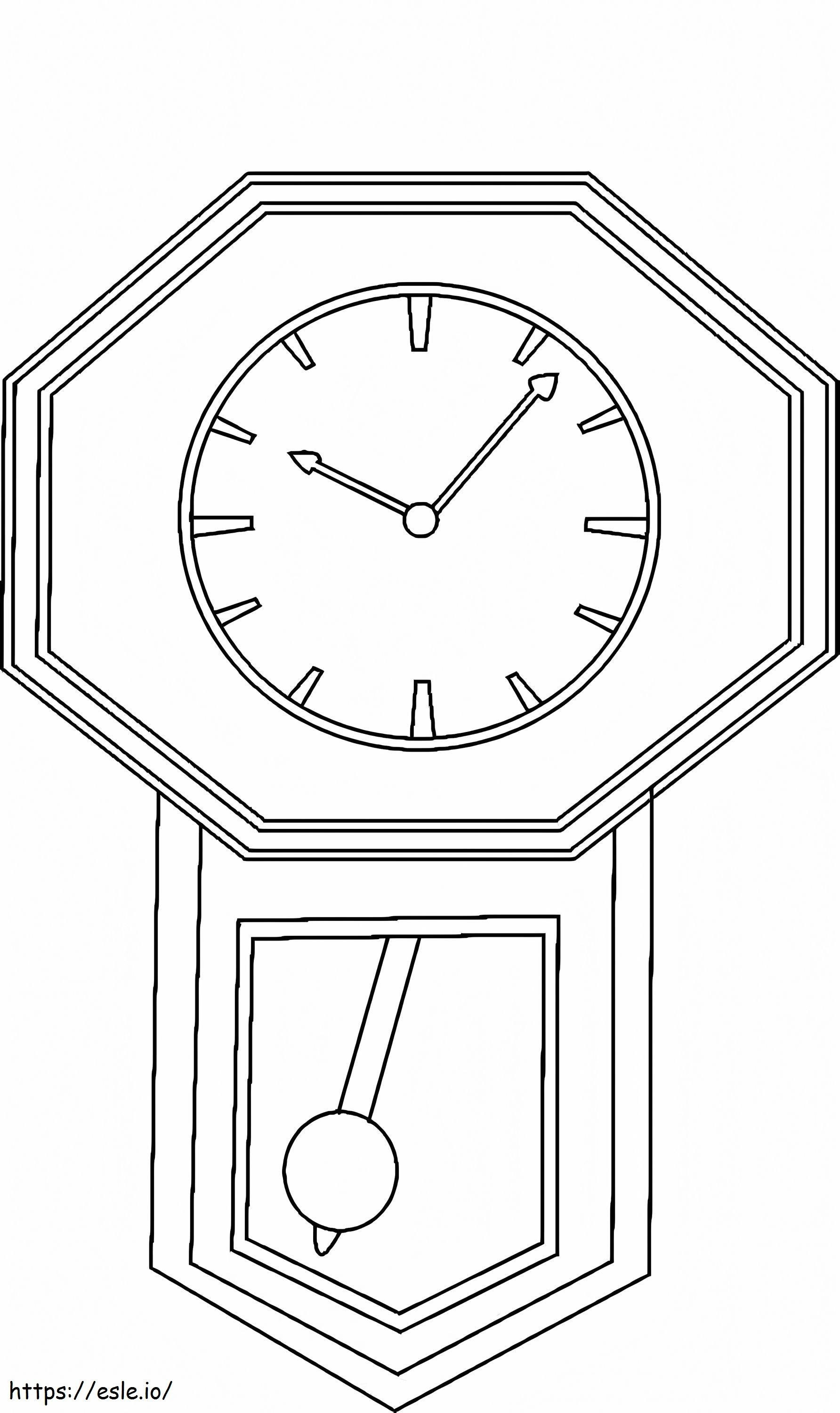 Coloriage Incroyable Horloge à imprimer dessin
