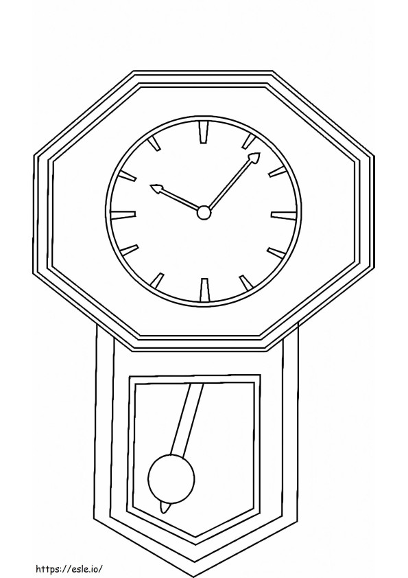 Coloriage Incroyable Horloge à imprimer dessin