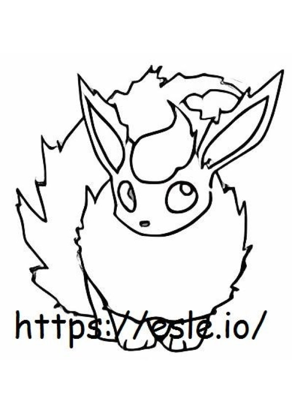 Flareon coloring page