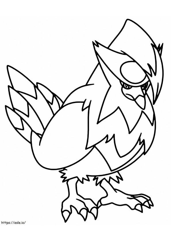 Coloriage Pokémon Staraptor imprimable à imprimer dessin