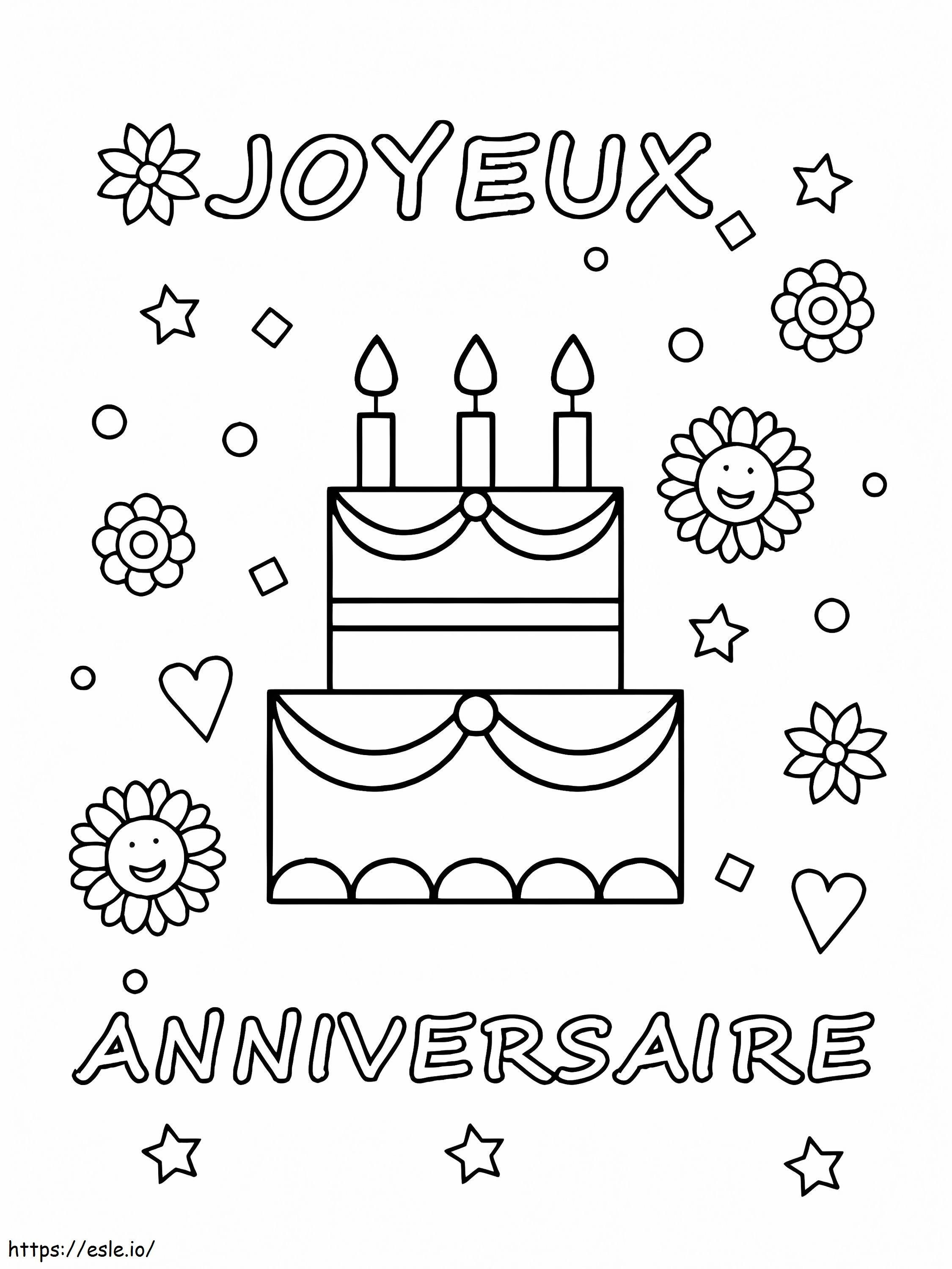 Happy Birthday To You coloring page
