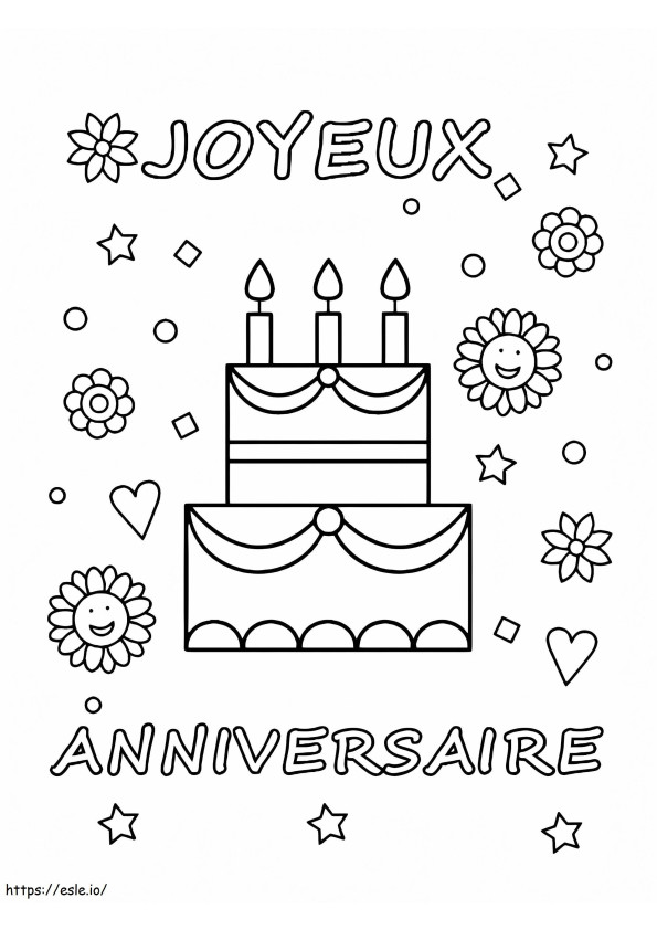 Happy Birthday To You coloring page