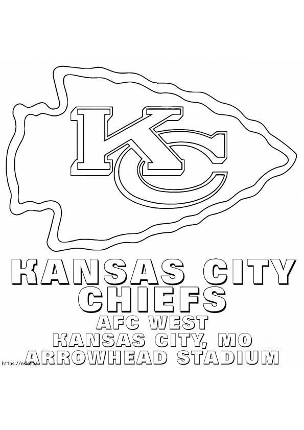 Afdrukbare hoofden van Kansas City kleurplaat