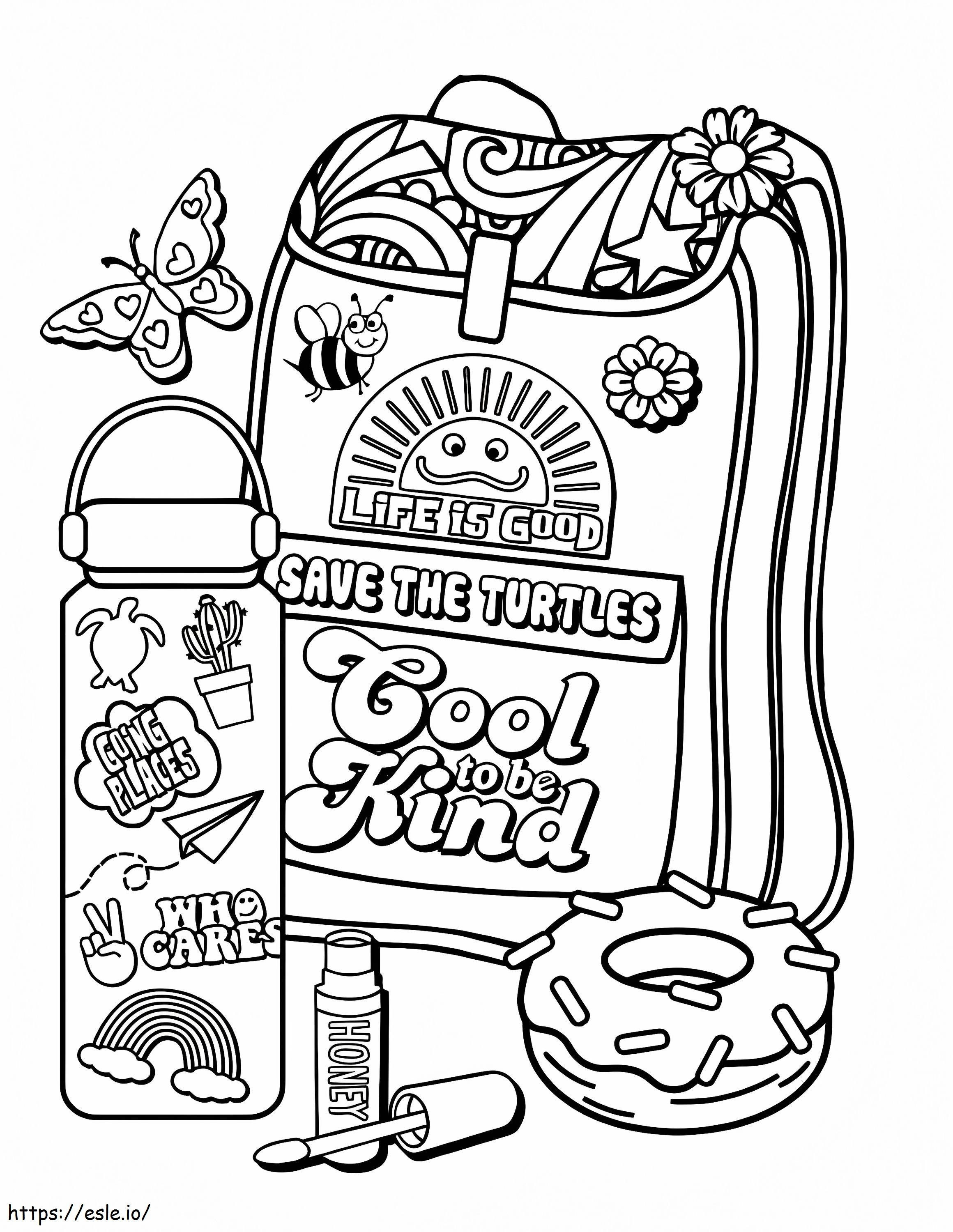 Cool To Be Kind VSCO Girl coloring page