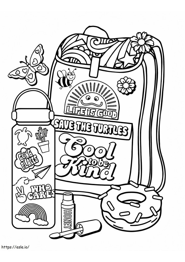 Cool To Be Kind VSCO Girl coloring page