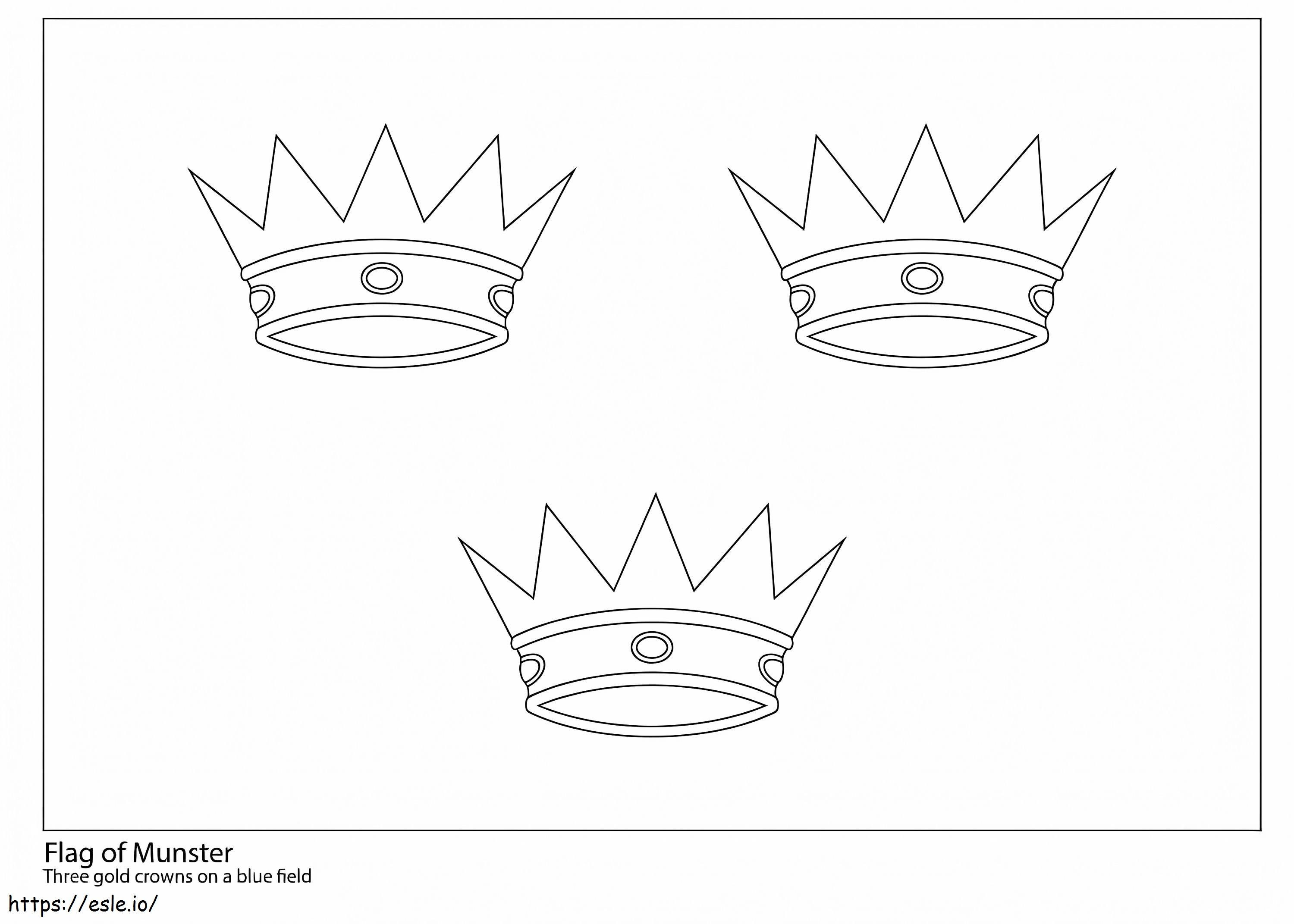 Munster Flag coloring page