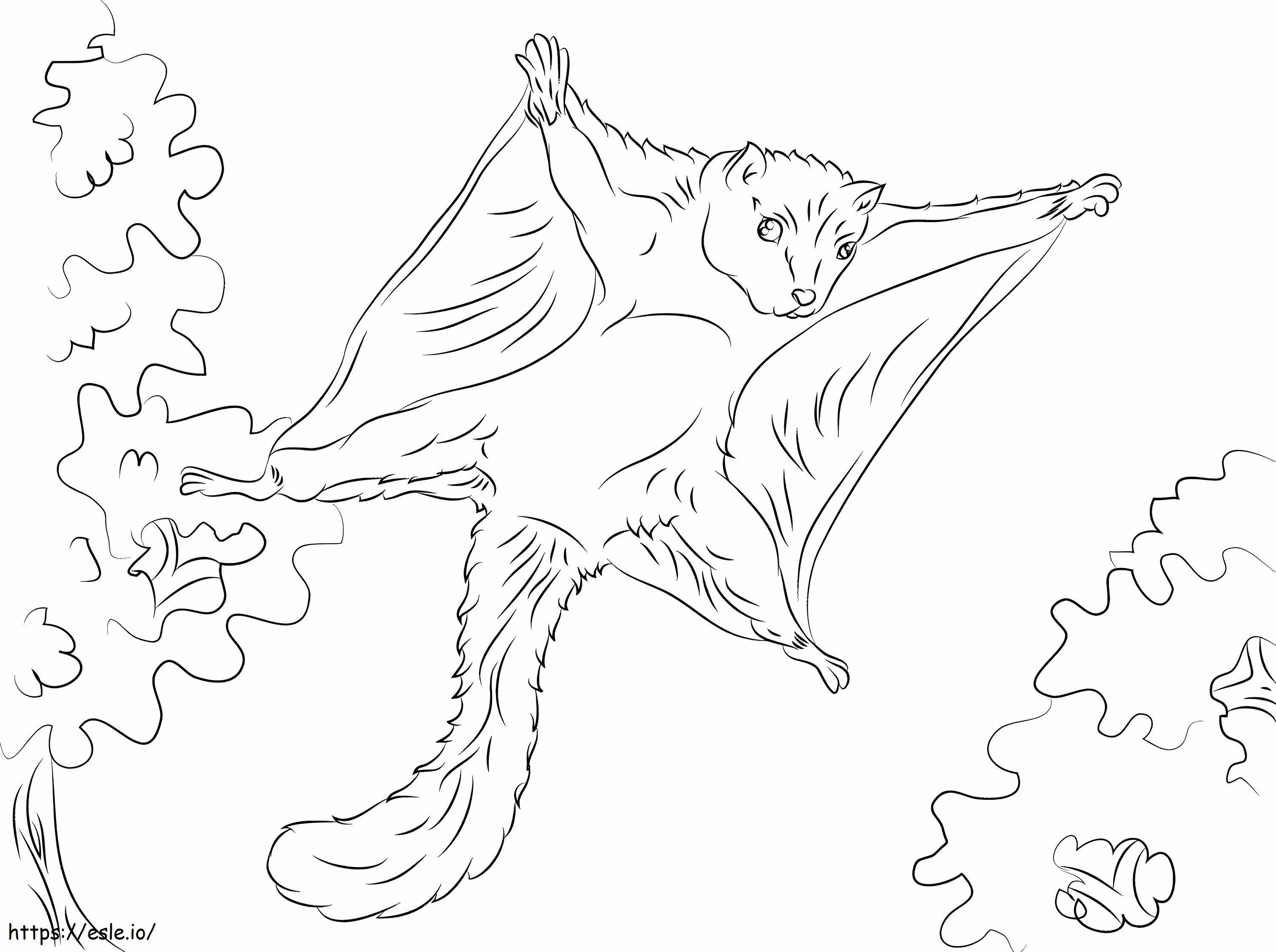 Cute Squirels For Kids With Cute Flying Squirrel Free Printable 3 coloring page