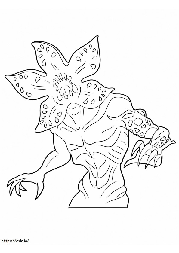 Demogorgon Stranger Things Coloring Page coloring page