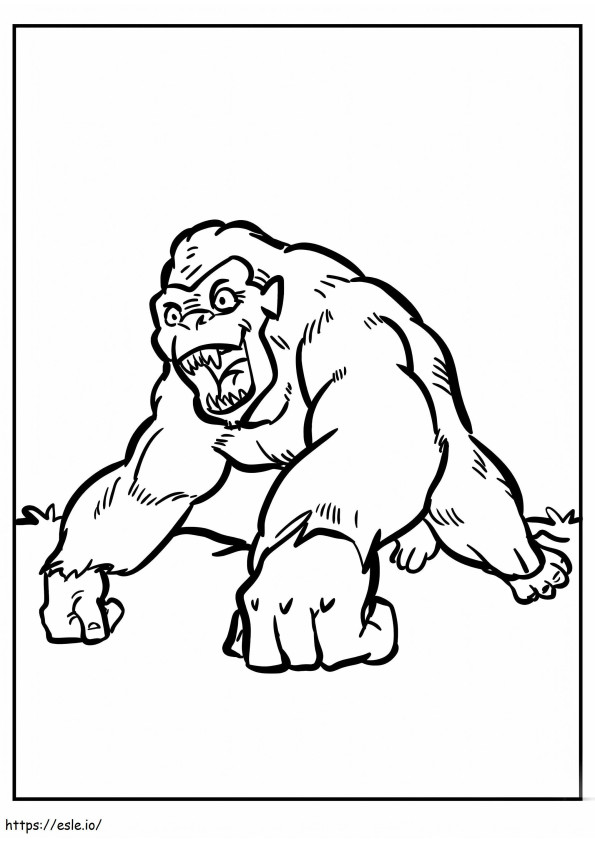 Monkey Monster coloring page