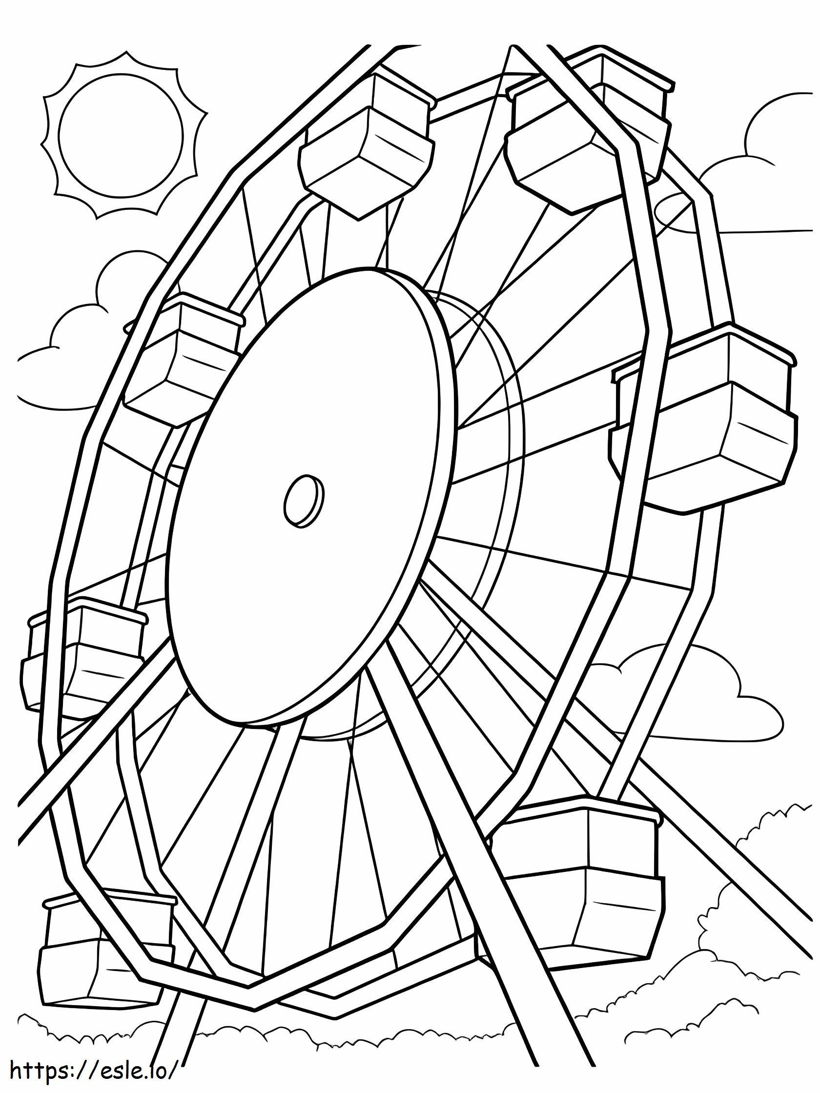Free Ferris Wheel coloring page