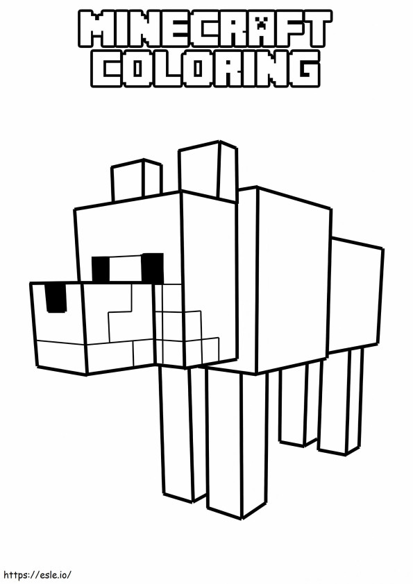 Drawing Minecraft 23 coloring page