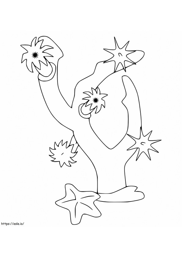 Simple Coral coloring page