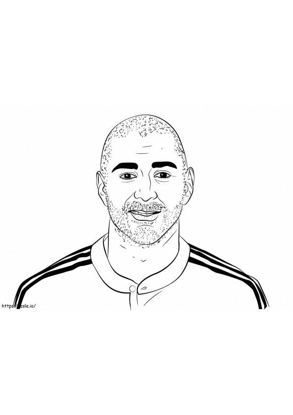 Karim Benzema 2 para colorir