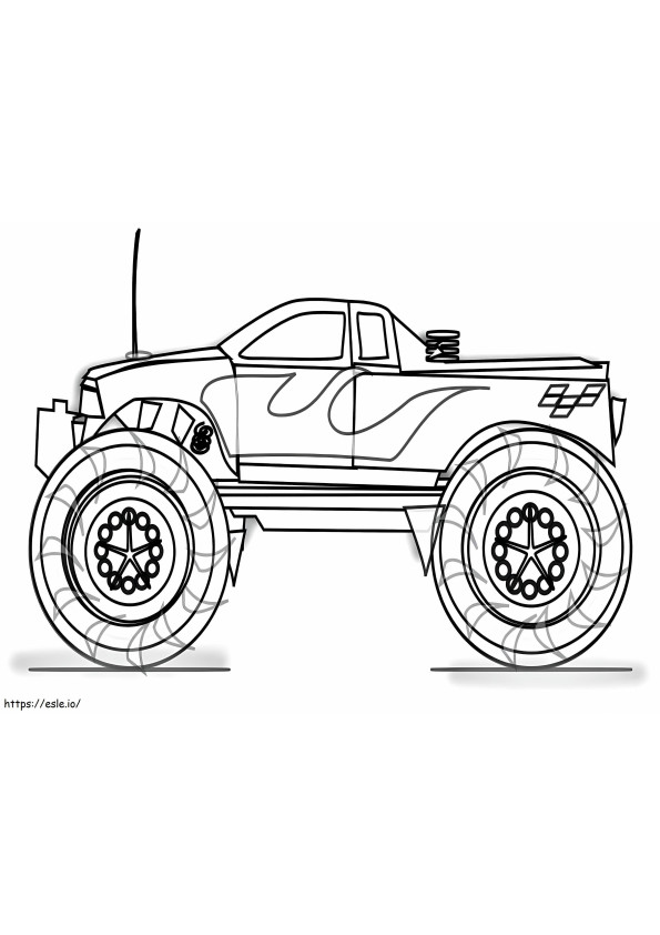 Cool Monster Truck coloring page