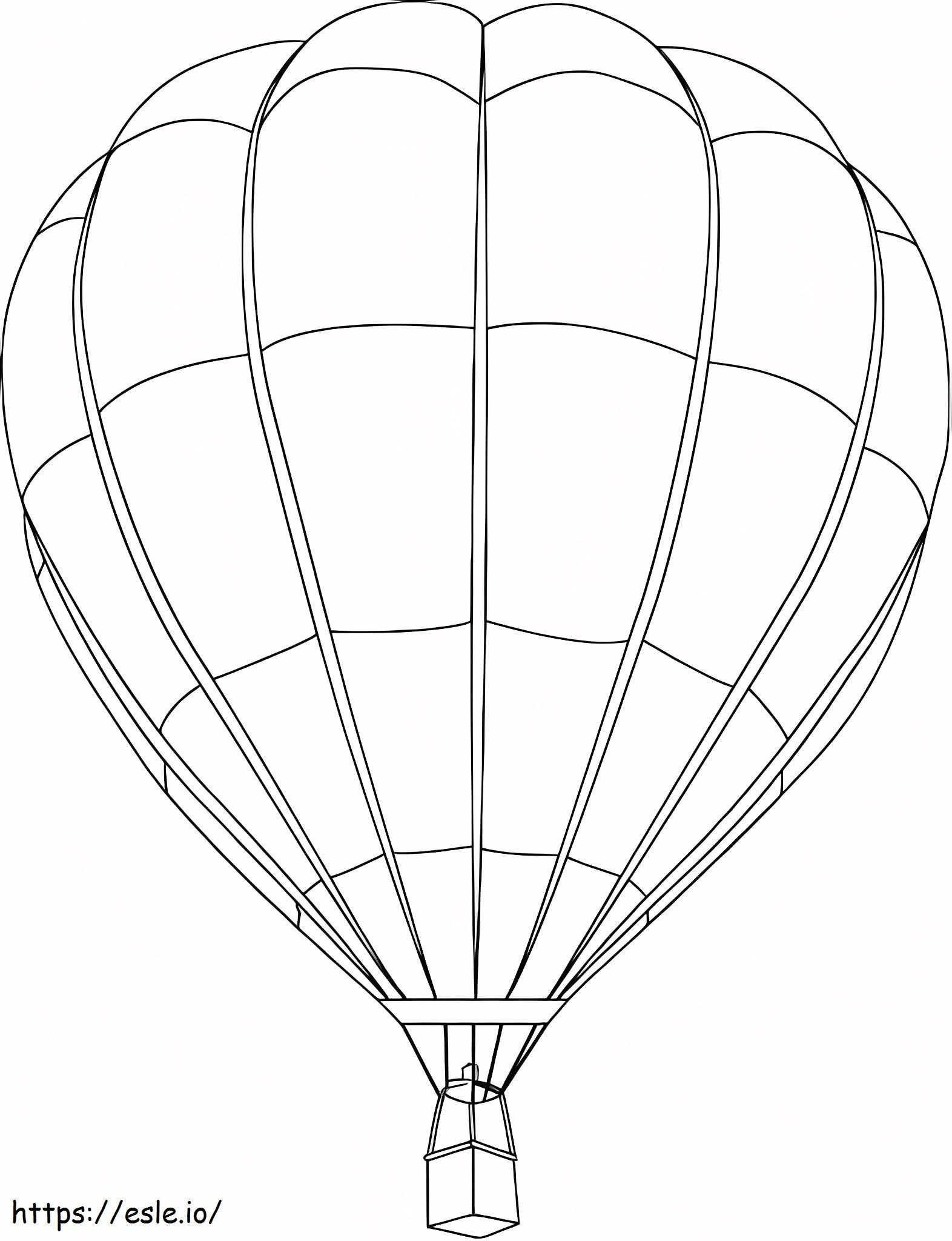 balão de ar quente simples para colorir