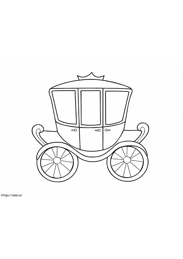 Easy Carriage coloring page