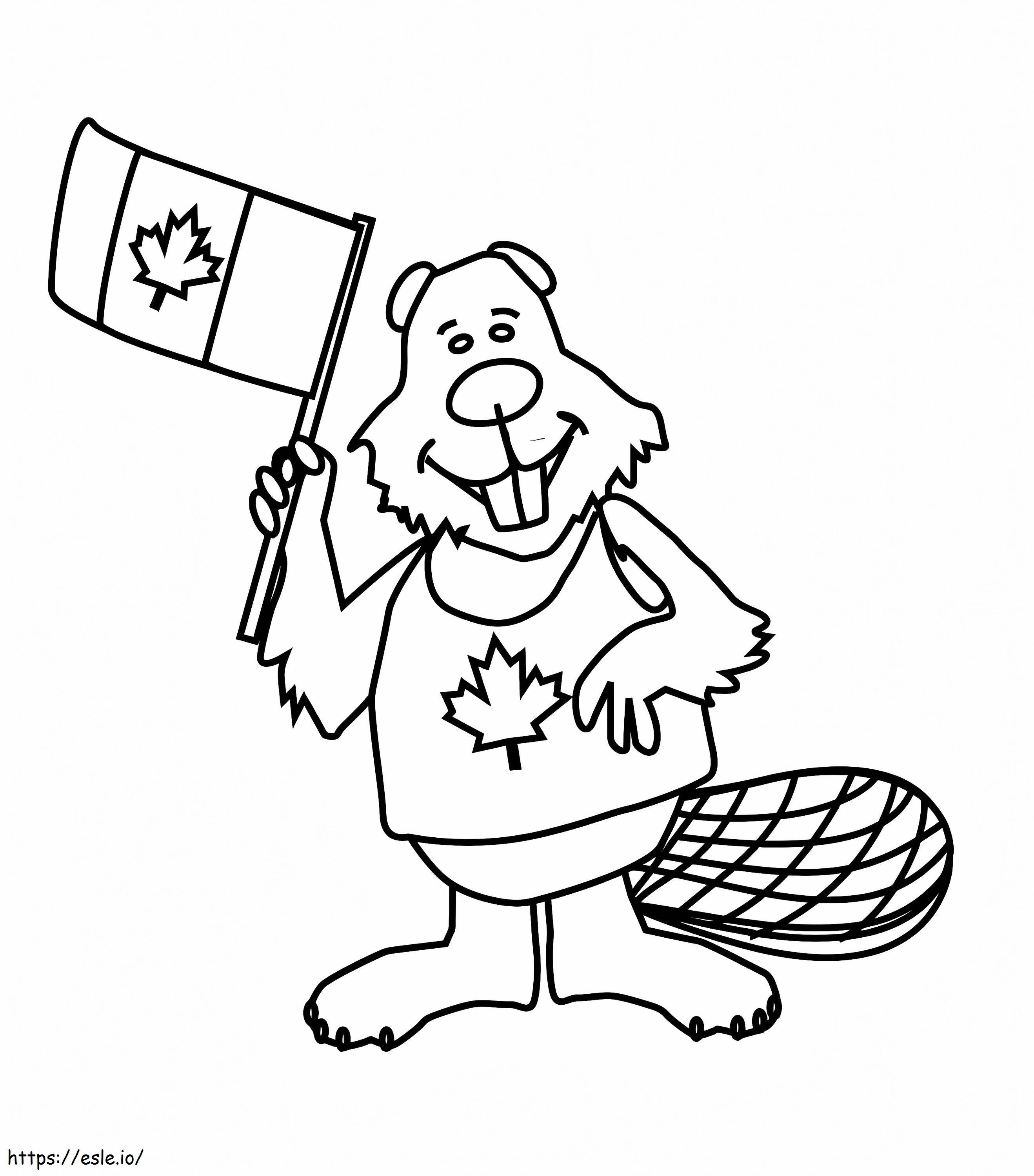 Happy Canada Day 3 - Free Printable Coloring Page