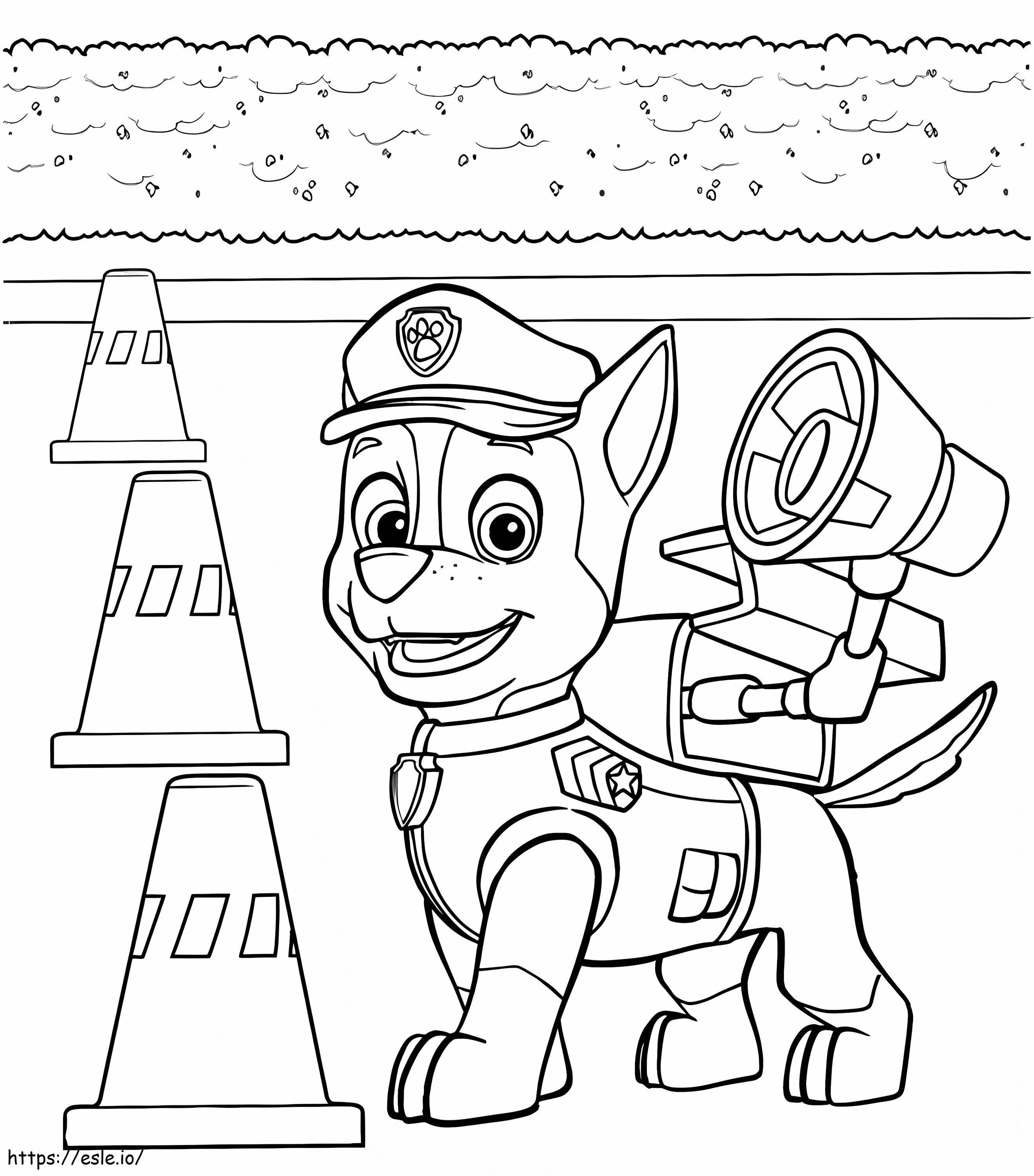 Chase Paw Patrol 6 coloring page