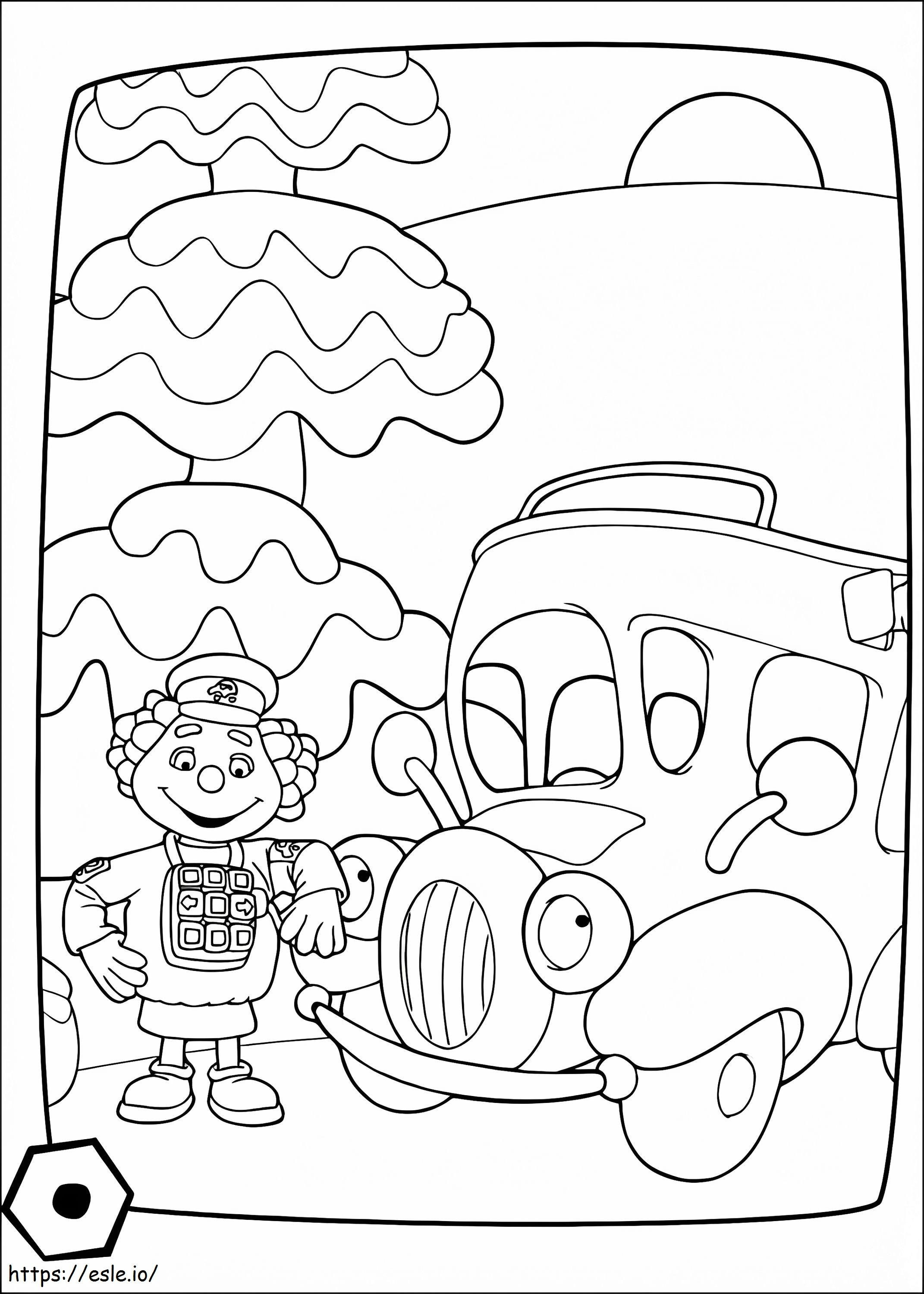 Driver Dottie From Engie Benjy coloring page