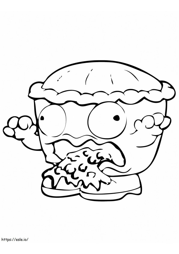 Awful Pie Trash Pack coloring page