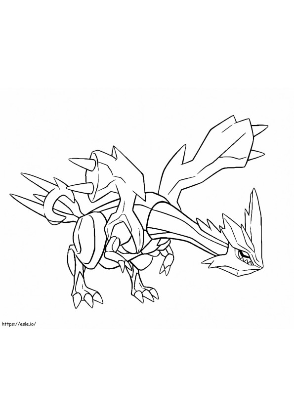 Pokémon Kyurem coloring page