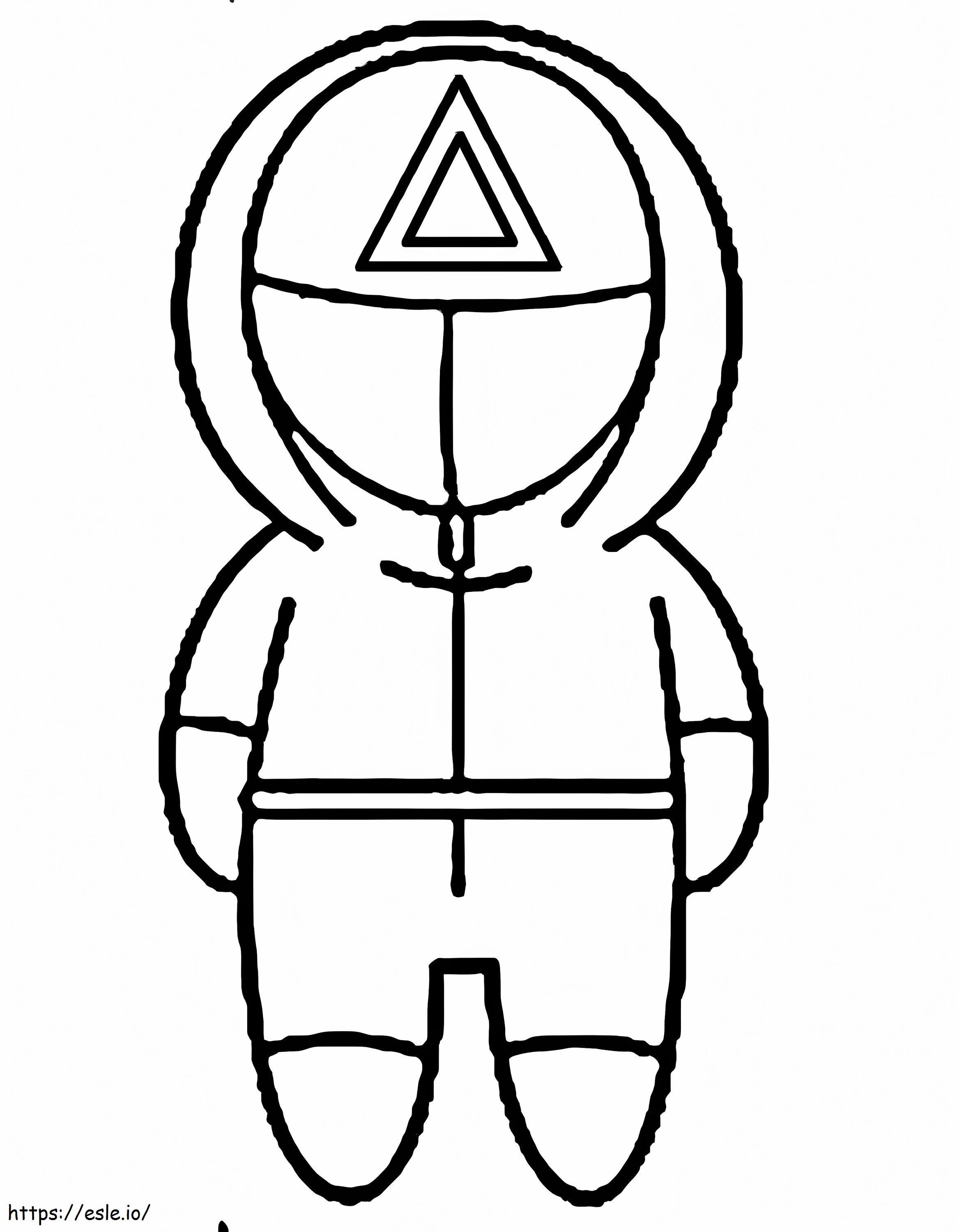 Tri Angled Guard Red Chibi Uniform Coloring Page