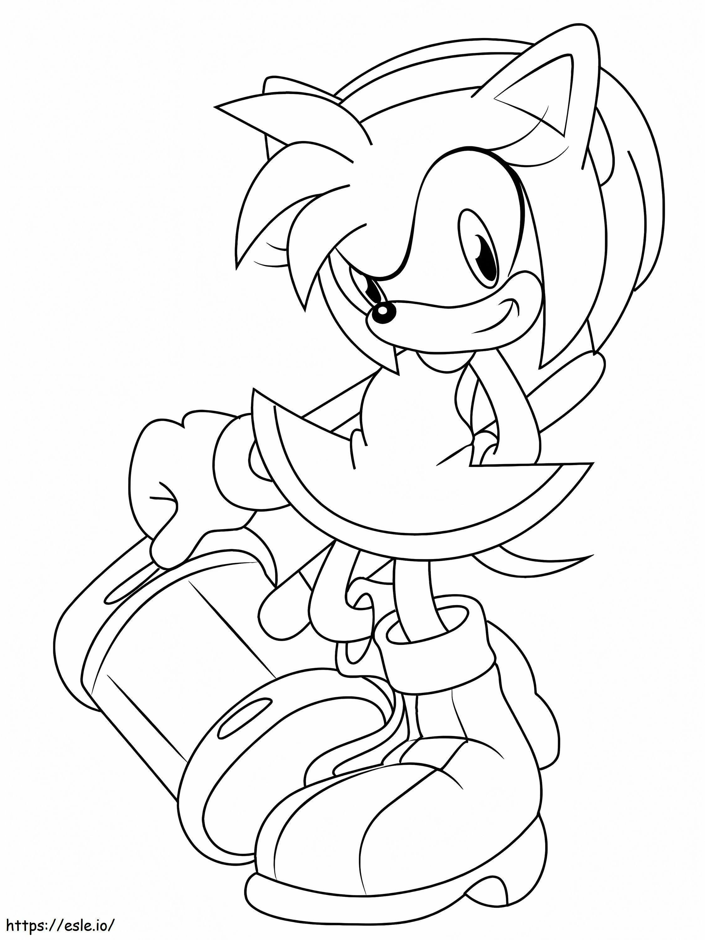 Amy Rose Free Printable coloring page
