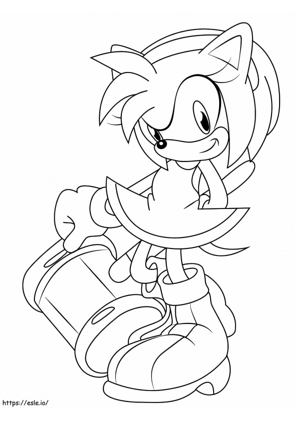 Amy Rose Free Printable coloring page
