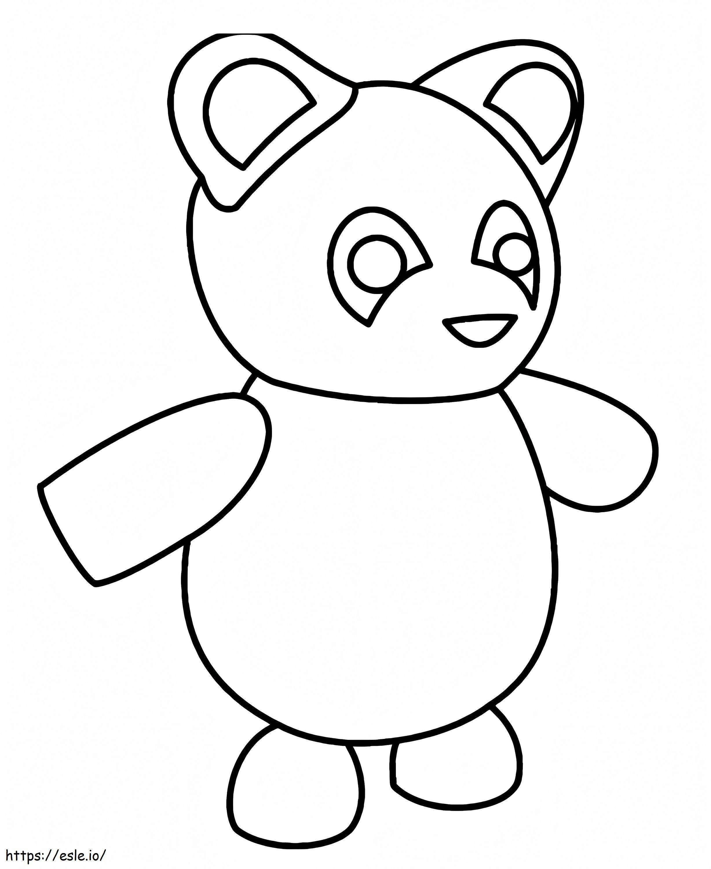 Teddy Bear Adopt Me coloring page