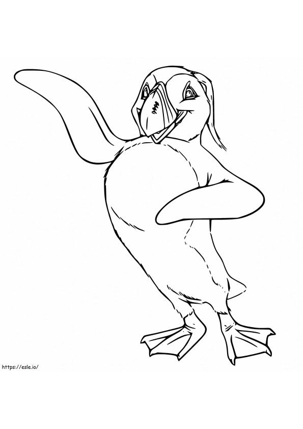 The Mighty Sven Puffin coloring page