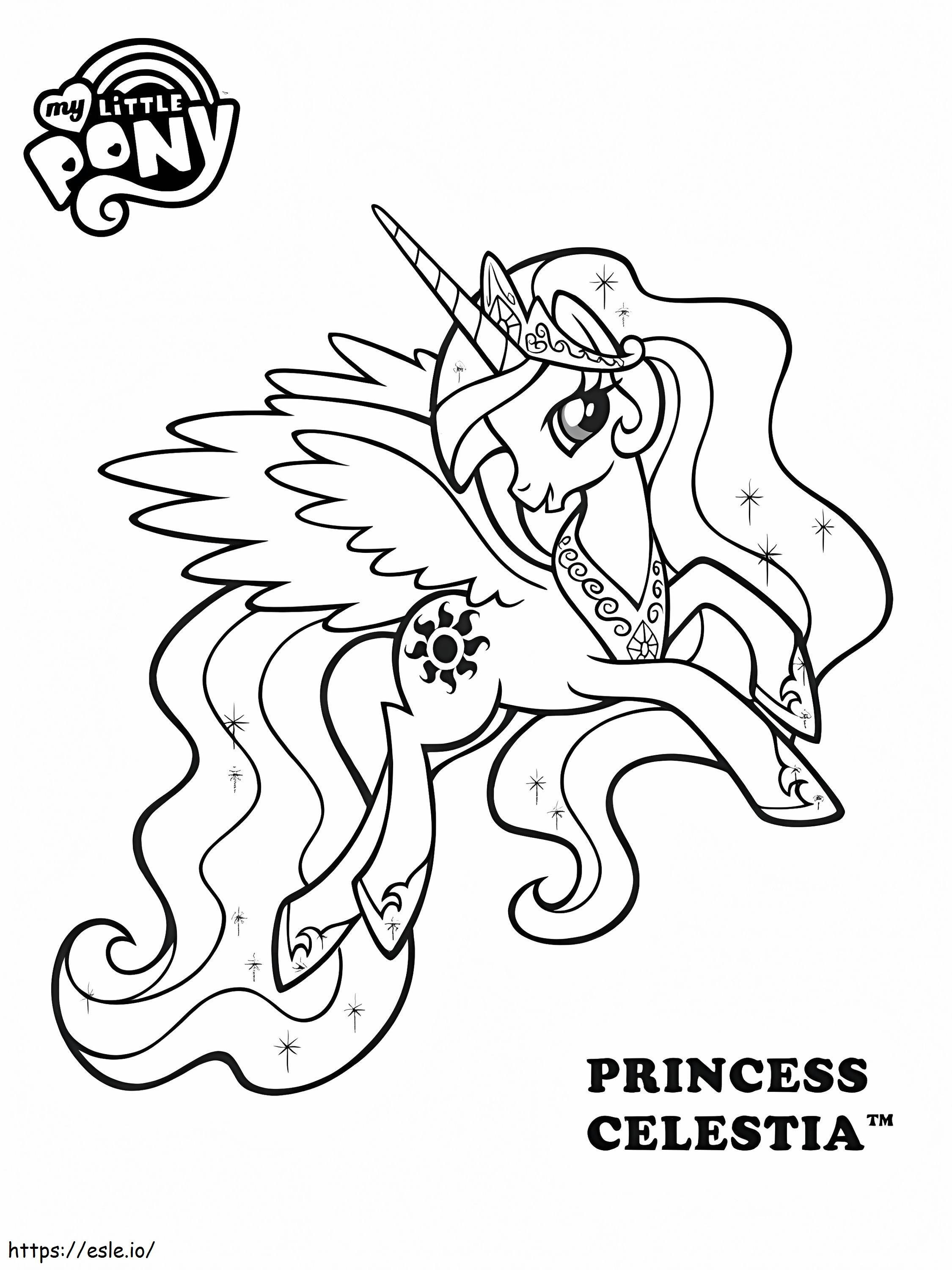 Süße Prinzessin Celestia ausmalbilder