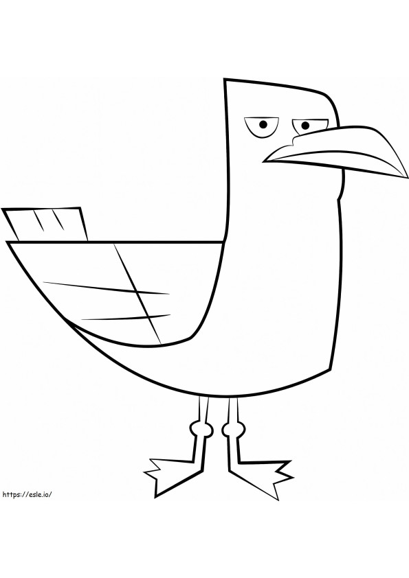 desenho de gaivota para colorir