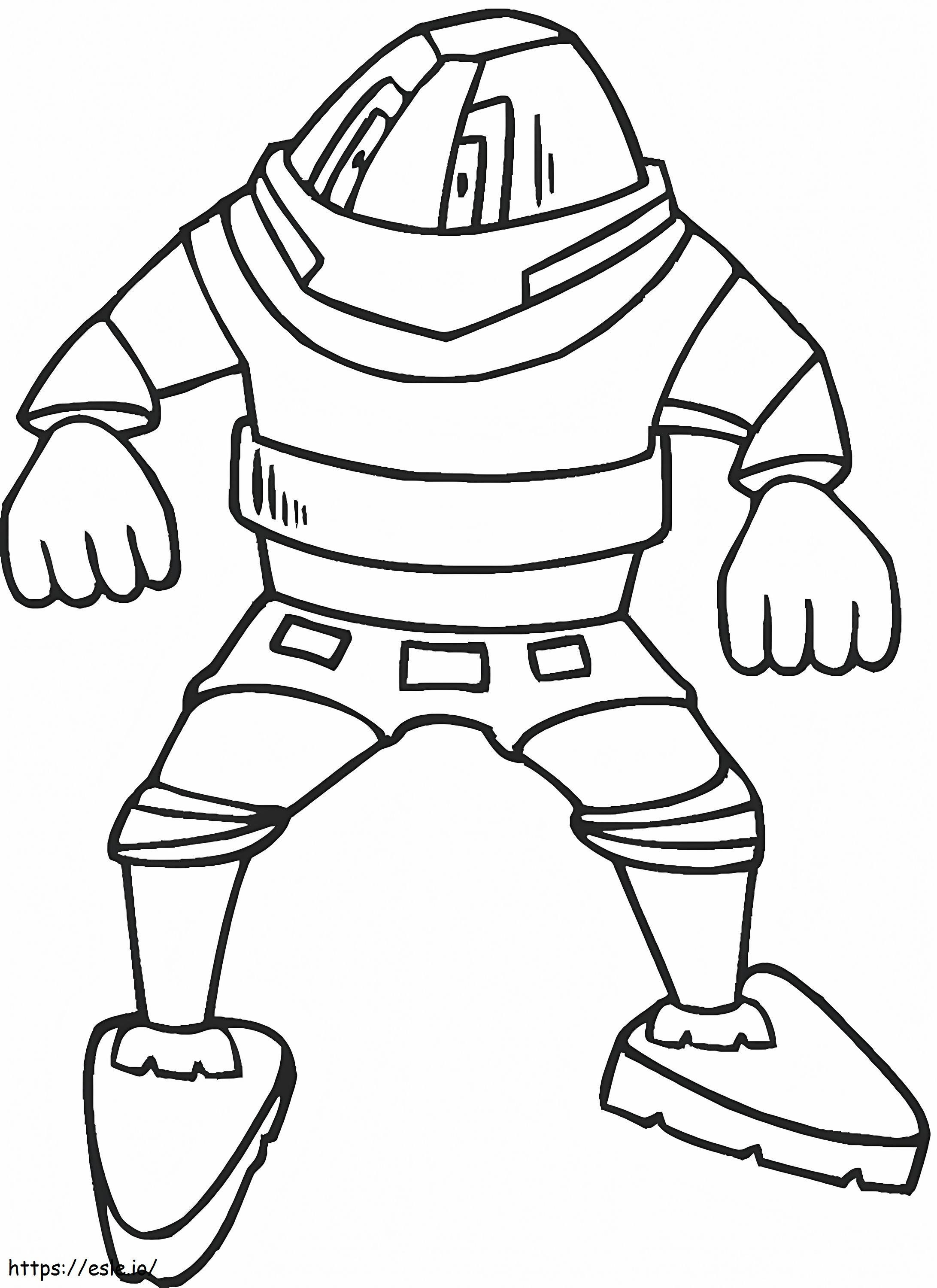 Strong Robot coloring page
