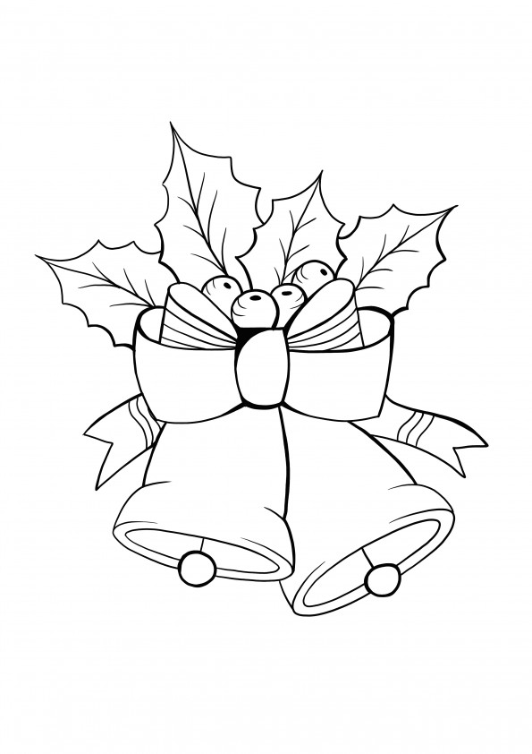 Christmas bells to color and print for free